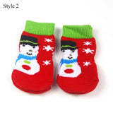 Dog Christmas Socks Cat Clothing Pet Clever style2 S 