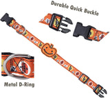 Dog Collars with Pumpkin Decoration Pet Halloween Accessories Dog Clothing Pet Clever 