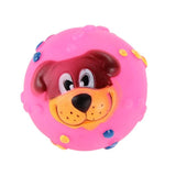 Dog Face Squeaky Toy Toys Pet Clever 