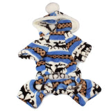 Dog Jumpsuit Hoodie Coat Dog Clothing Pet Clever Blue S 