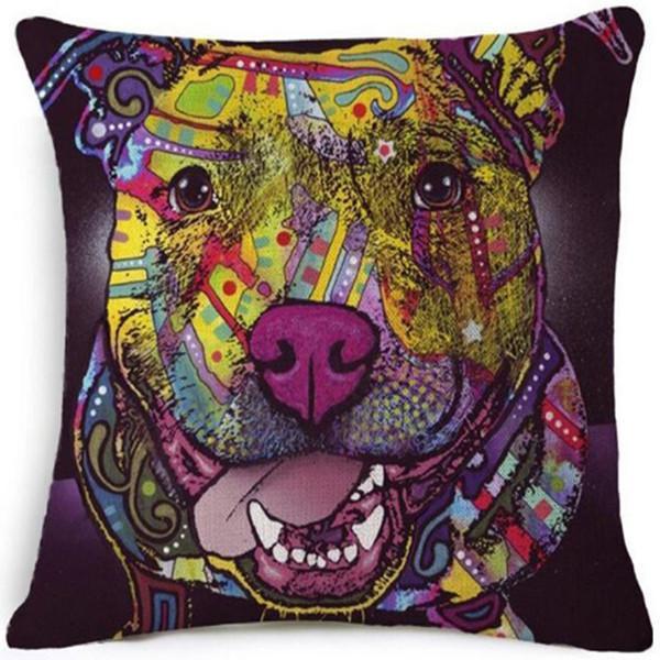 Dog Pillow Cover Pop Style Dog Design Pillows Pet Clever Dog 1 