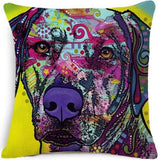Dog Pillow Cover Pop Style Dog Design Pillows Pet Clever Dog 3 