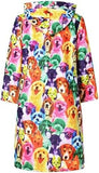 Dog Print Girls Bathrobes Kids Hooded Robes For You Pet Clever 