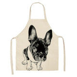 Dog Print Kitchen Apron Dog Pet Clever 