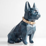Dog Shape Coin Bank Home Decor Dogs Pet Clever Texture blue 