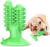 Dog Toothbrush Chew Toys Suction Cup Toothbrush Pet Clever Green 