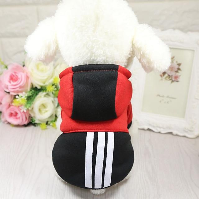 Dog Winter Soft Hoodie Dog Clothing Pet Clever Black XS 