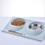 Double Bowl Pet Feeder Cat Bowls & Fountains Pet Clever 