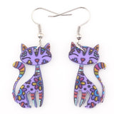 Drop Cat Dangle Earrings Cats Jewelry Pet Clever 