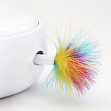 Electric Cat Teaser Disc with Feather Cat Toys Pet Clever 