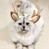 Elk Reindeer Antlers Pet Headband Cat Clothing Pet Clever 