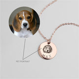Engraved Disc Pet Necklace Pendant Necklaces Pet Clever 