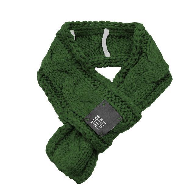 Fashionable Christmas Winter Scarf Scarfs Pet Clever Green S 