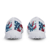Flag Frenchie Flats: American Flag French Bulldog Casual Slip-Ons Pet Clever 