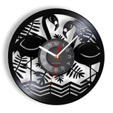 Flamingo Birds Wild Animals Circle Contemporary Wall Clock Art Home Decor Other Pets Design Accessories Pet Clever 