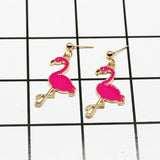 Flamingo Design Earrings Other Pets Design Jewelry Pet Clever fuchsia 