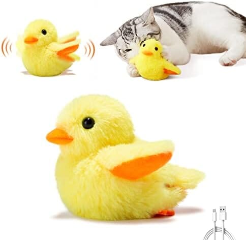 Flapping Duck 4" with Silver Vine Catnip Cat Pet Clever 