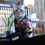 Floral Printed Pet Jacket Cat Clothing Pet Clever S 