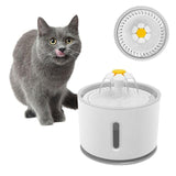Flower Design Pet Automatic Water Feeder Dog Bowls & Feeders Pet Clever grey 