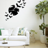 Flying Swallows Decorative Wall Art Hanging Clock Watch Flock of Birds Flew Away Wall Clock Other Pets Design Accessories Pet Clever 