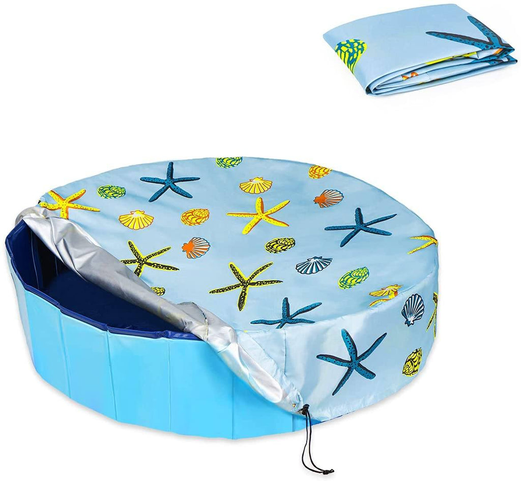 Foldable Dog Pet Bath Pool Cover Toys Pet Clever Small(31.5" x 7.9") 
