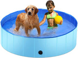 Foldable Leakproof Bathing Tub Indoor & Outdoor for Dogs Toys Pet Clever 48" x 12" Inch 