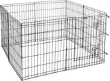 Foldable Metal Pet Exercise Playpen Indoor/Outdoor Enclosure with Gate for Dogs Dog Toys Pet Clever 