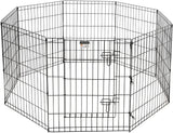 Foldable Metal Pet Exercise Playpen Indoor/Outdoor Enclosure with Gate for Dogs Dog Toys Pet Clever 