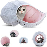 Foldable Pet Cave Dog Beds & Blankets Pet Clever Pink 
