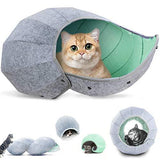 Foldable Pet Cave Dog Beds & Blankets Pet Clever Green 