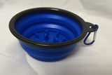 Foldable Travel Pet Feeding Dish Dog Bowls & Feeders Pet Clever Blue S 