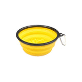 Food Treats Pet Toys Feeder Dog Bowls & Feeders Pet Clever Foldable Bowl Yellow 