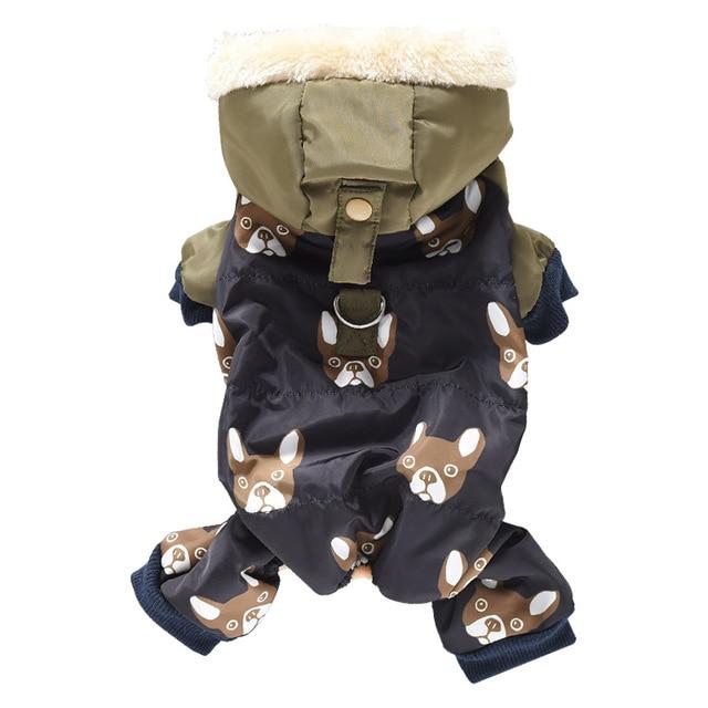 Four-legged Dog Jacket Dog Clothing Pet Clever Black S 