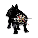 French Bulldog Dog Vinyl Record Wall Clock Home Decor Dogs Pet Clever No Led C 
