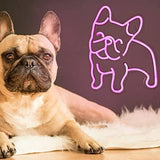 French Bulldog Neon Sign for Wall Decor Home Decor Dogs Pet Clever 
