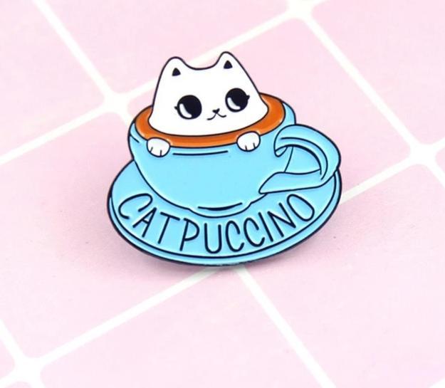 Funny Cat Design Pin Design Pet Clever 01 