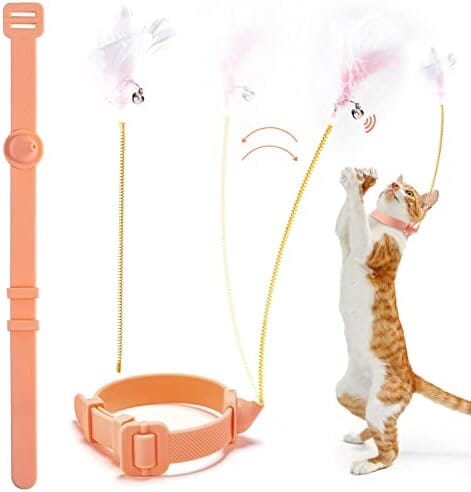 Funny Cat Stick Feather Wand Toy Cat Pet Clever 