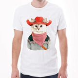 Funny Rodeo Cat T-Shirt T-shirt Pet Clever XS 