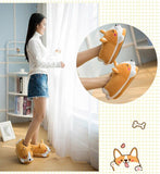 Funny Shiba Inu Indoor Slippers Dog Design Footwear Pet Clever 