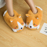 Funny Shiba Inu Indoor Slippers Dog Design Footwear Pet Clever 