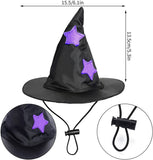 Funny Wizard Cat Clothes Cloak and Wizard Hat Cat Clothing Pet Clever 