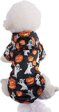 Ghost Pumpkin Costumes Dog Clothing Pet Clever 