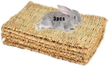 Grass Mat Woven Bed Mat for Small Pet Rabbits Pet Clever 
