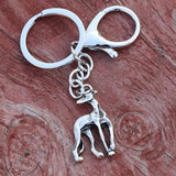 Greyhound Keychain Dog Design Accessories Pet Clever F 