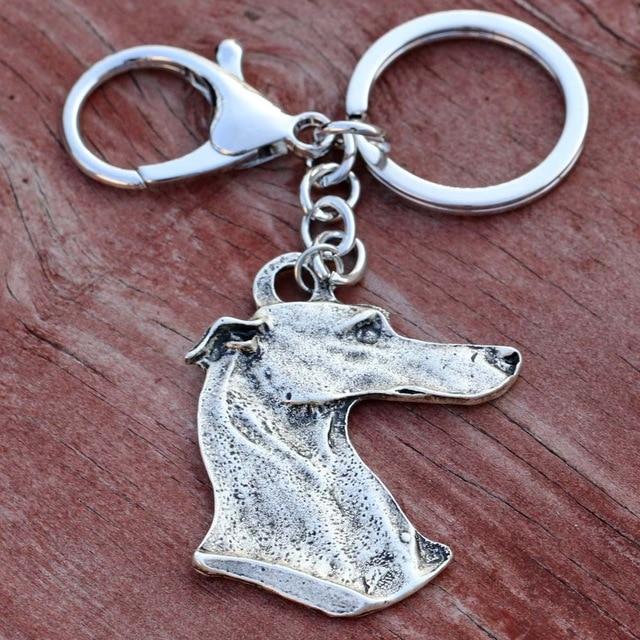 Greyhound Keychain Dog Design Accessories Pet Clever A 