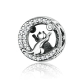 Half Crescent Moon Bracelet Charm Cat Design Accessories Pet Clever 