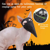 Halloween Beak Doctor Mask with Matching Cloak Pet Cat Clothing Pet Clever 