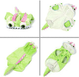 Halloween Dinosaur Costumes Puppy Cat Winter Coat Hoodie Dog Clothing Pet Clever 