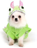 Halloween Dinosaur Costumes Puppy Cat Winter Coat Hoodie Dog Clothing Pet Clever 