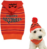 Halloween Dog Sweater Stripe Knitted Pet Clothes Dog Clothing Pet Clever S 